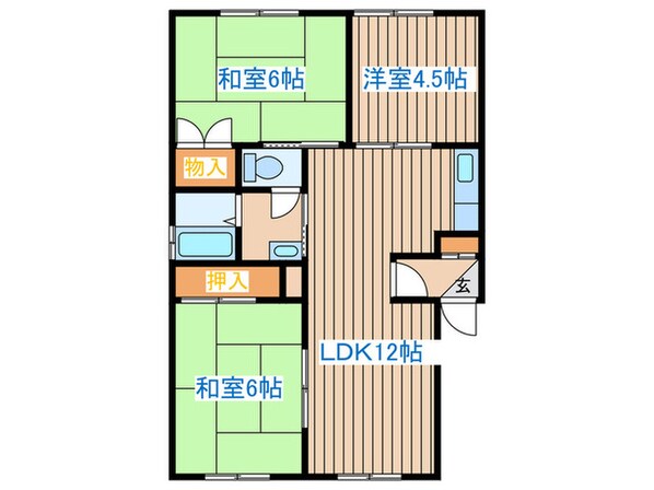 ホワイトヒルの物件間取画像